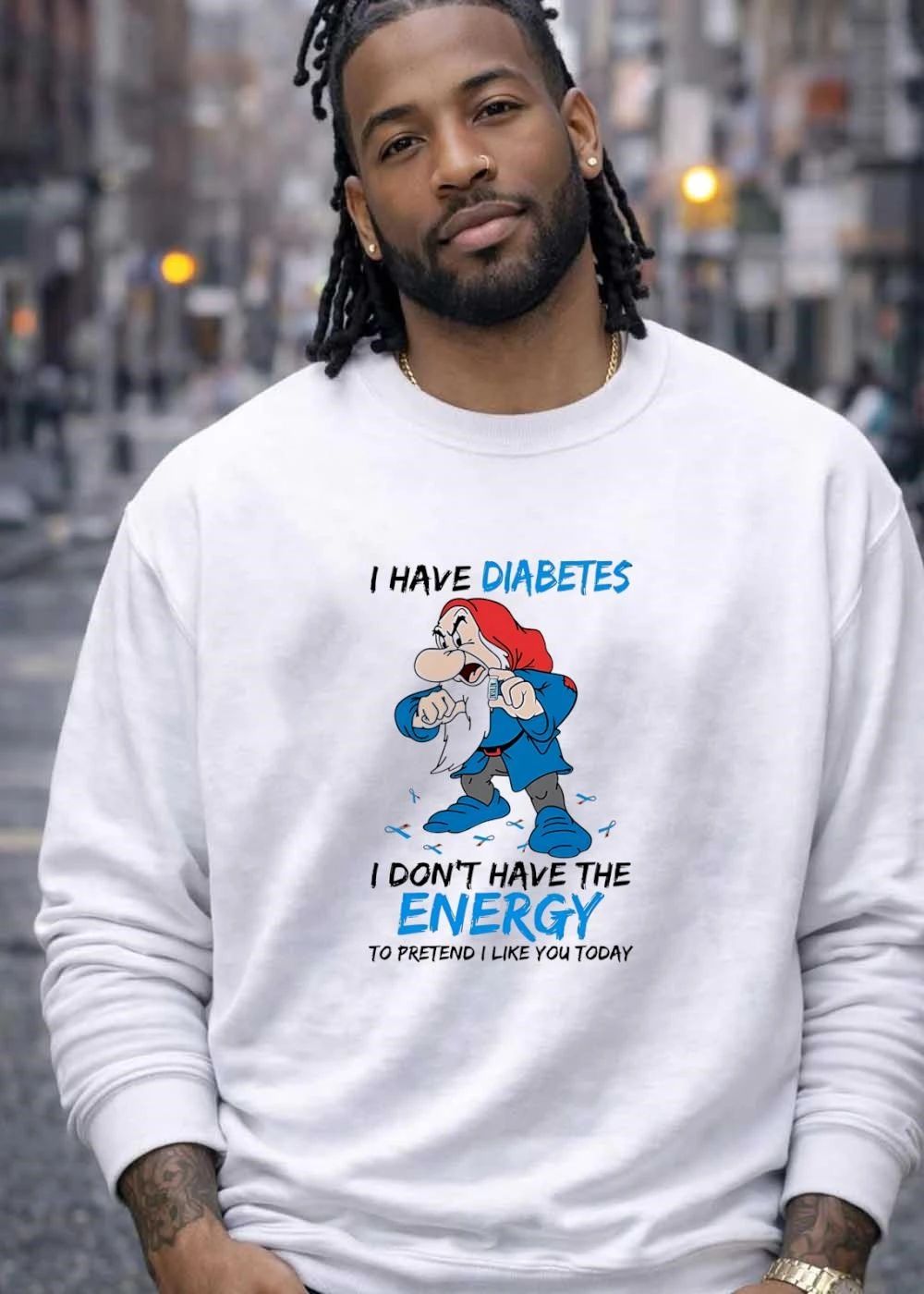 Grumpy Snow White and the Seven Dwarfs I have Diabetes I don’t have the energy to shirt