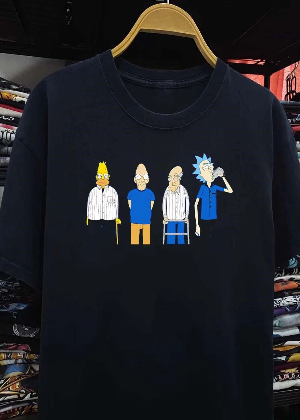 Aging Homer Simpson Fry Peter Griffin Rick Sanchez Shirt