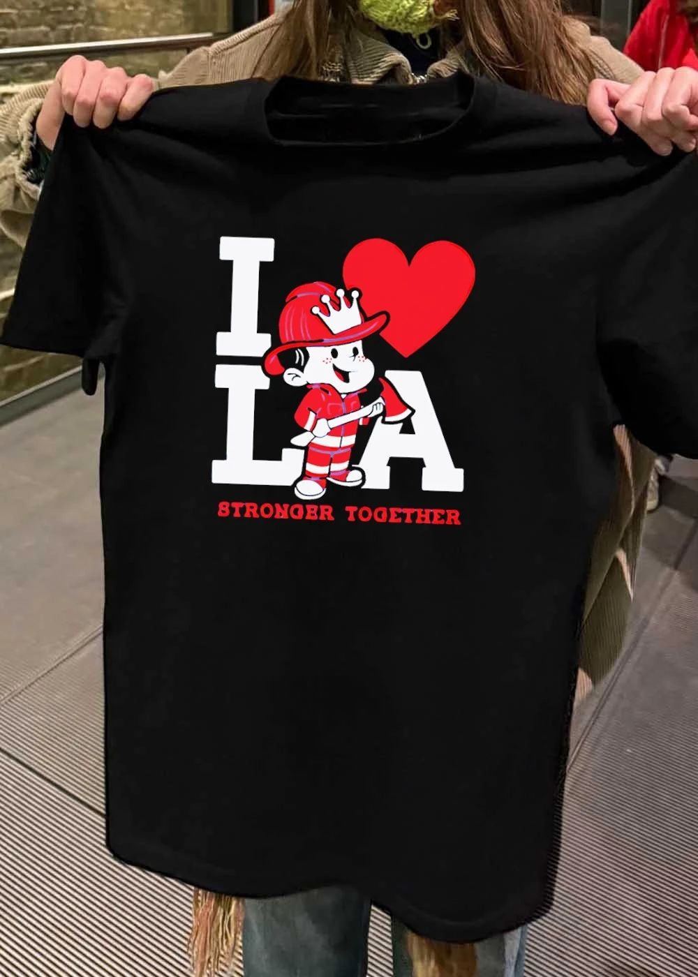 LA fires stronger together shirt