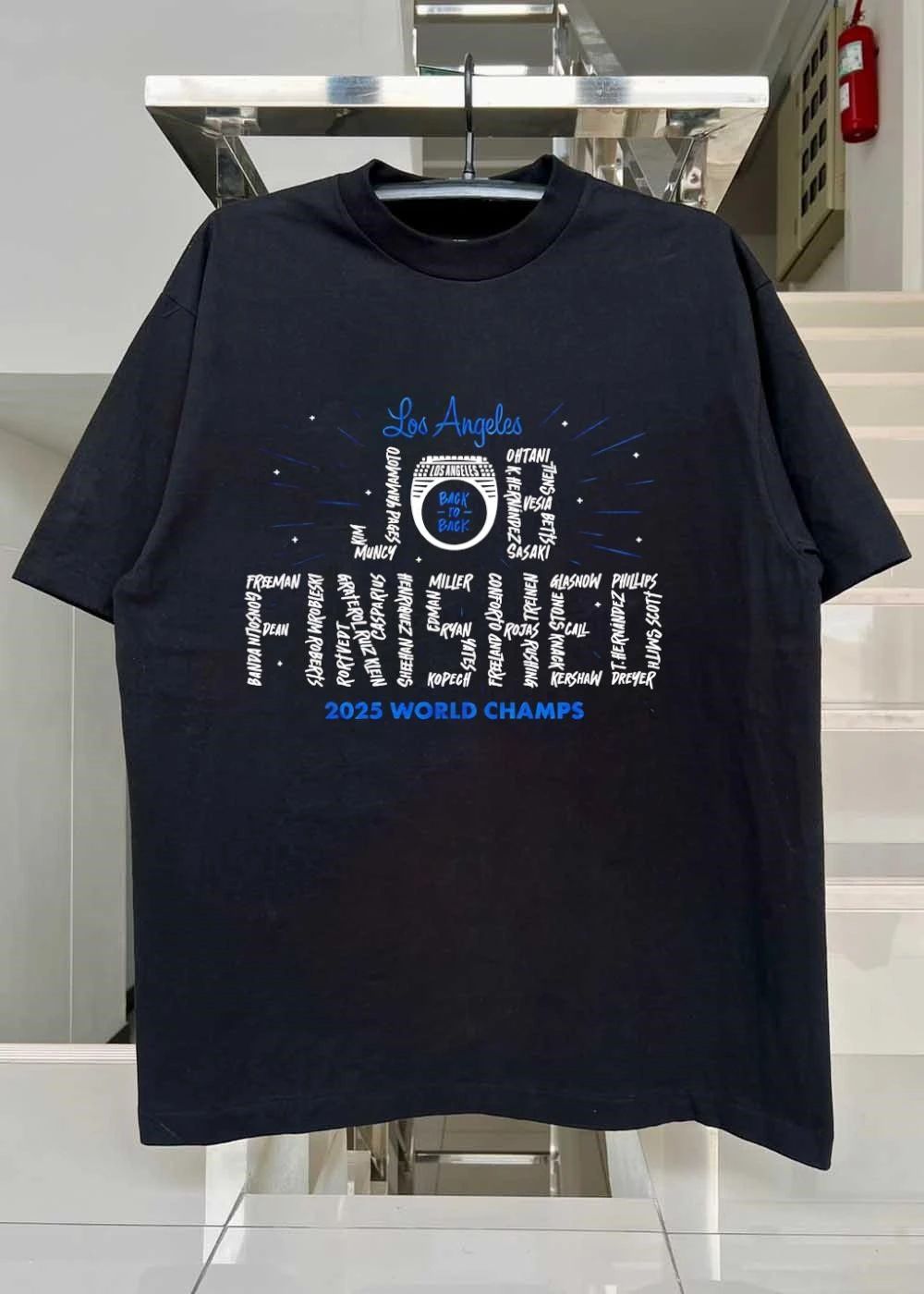 Los Angeles Back to Back Finished 2025 World Champs Dodgers Shirt