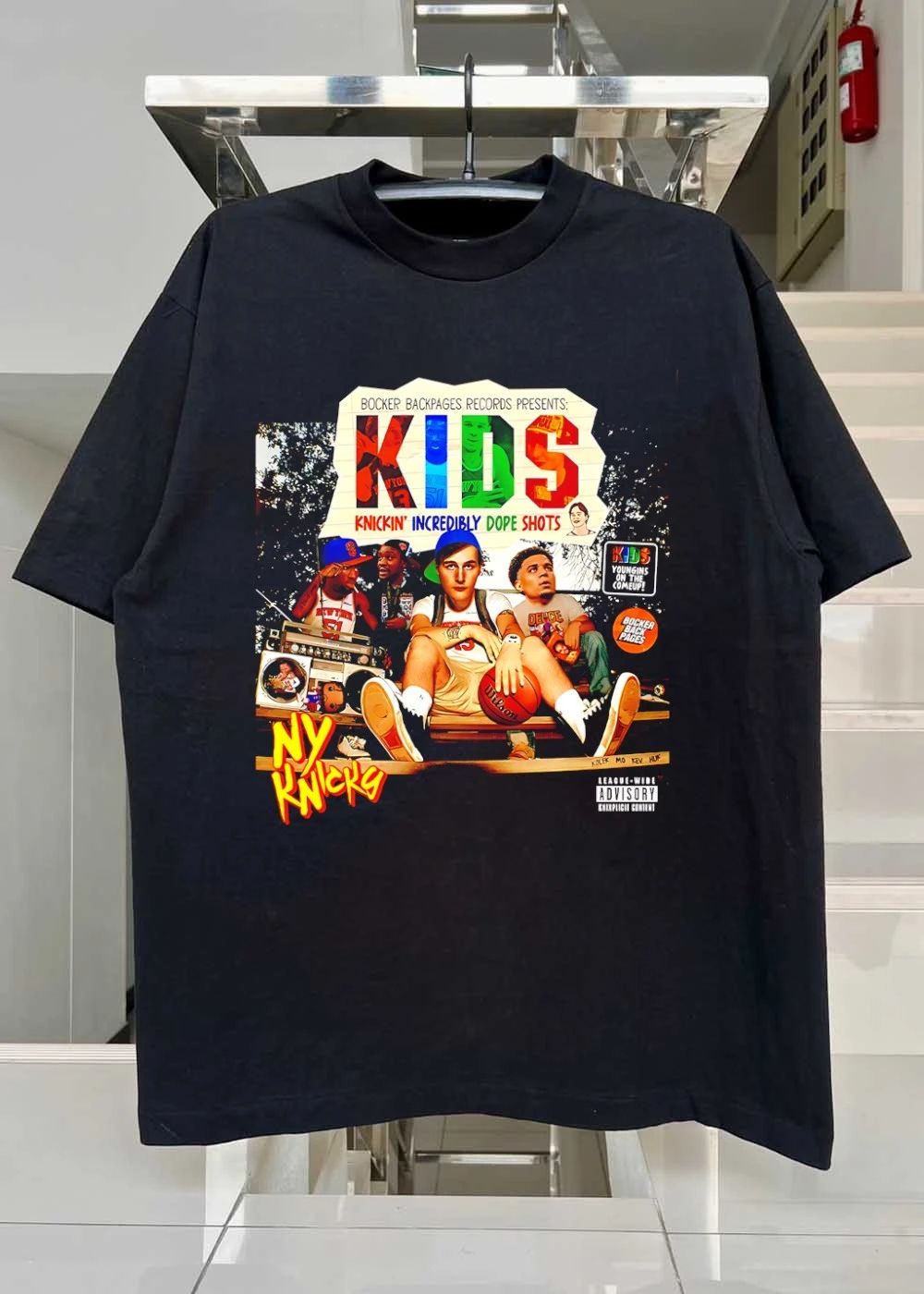 Records Presents Kids Knickin Incredibly Dope Shots NY Knicks T-Shirt