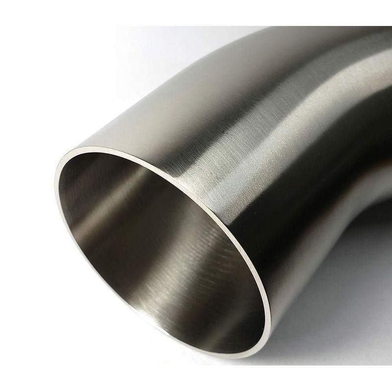 Stainless Bros 3.5in Diameter 1D / 3.5in CLR 90 Degree Bend NO LEG