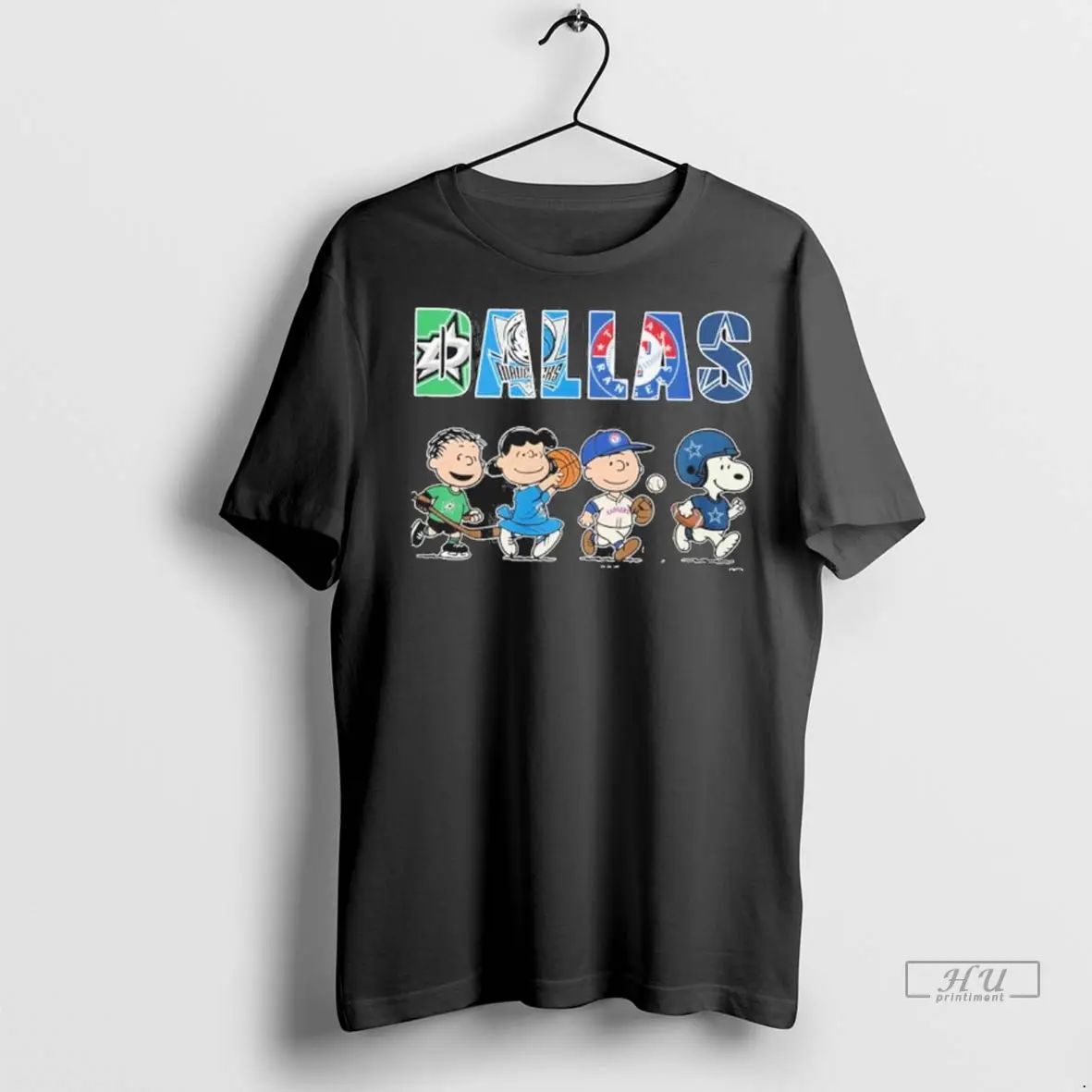 Trending The Peanuts Playing X Dallas Sports Teams T Shirts