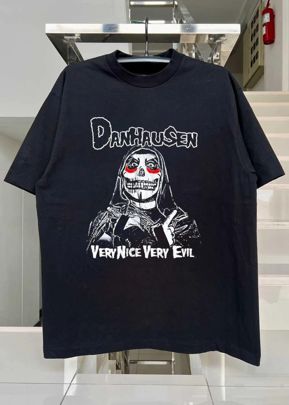 Wicked Drawings Danhausen Pointing Fingers Very Nice Very Evil T-Shirt