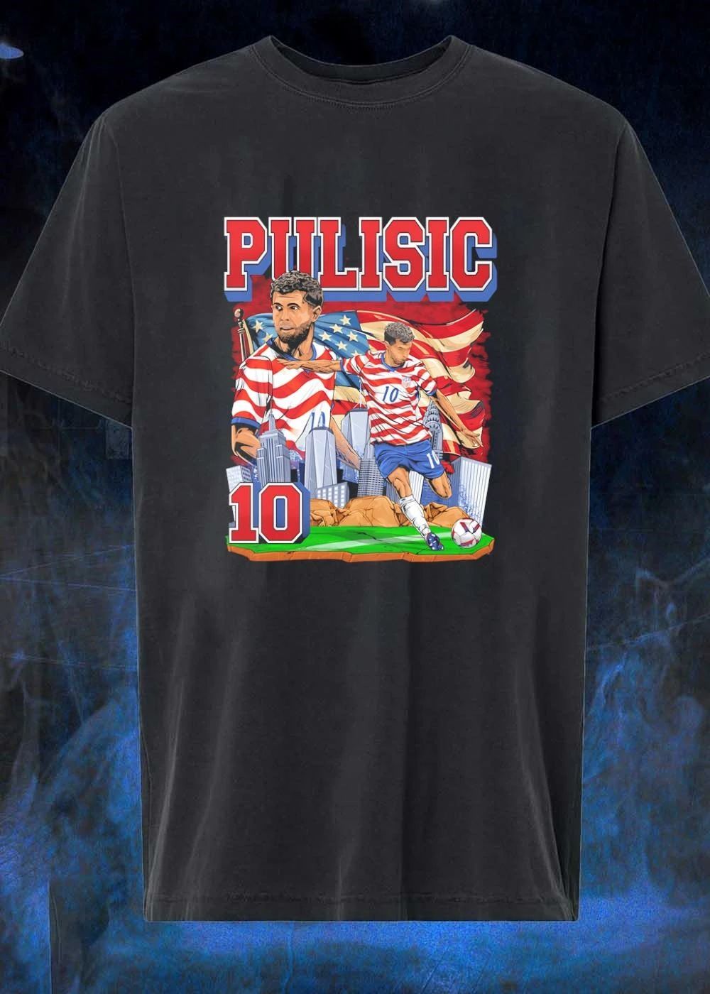 Christian Pulisic Kicking Ball USA Soccer Shirt