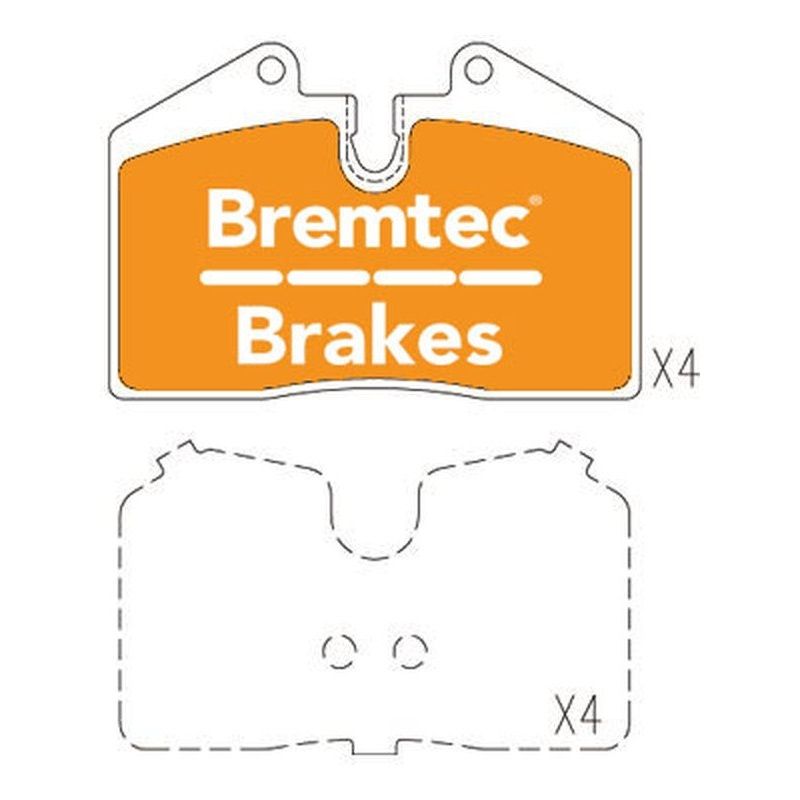 Bremtec Endure 4WD Brake Pad BT1007E
