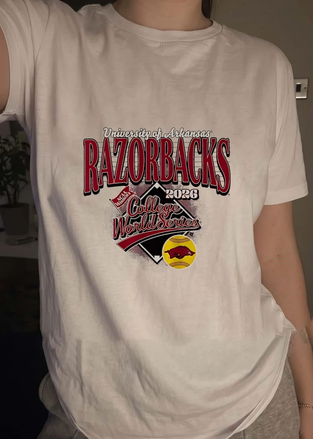 University of Arkansas Razorbacks NCAA Womens 2026 College World Series shirt