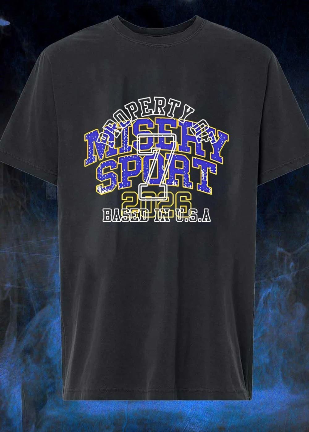 Property of Misery Sport 2026 Based in USA T-Shirt