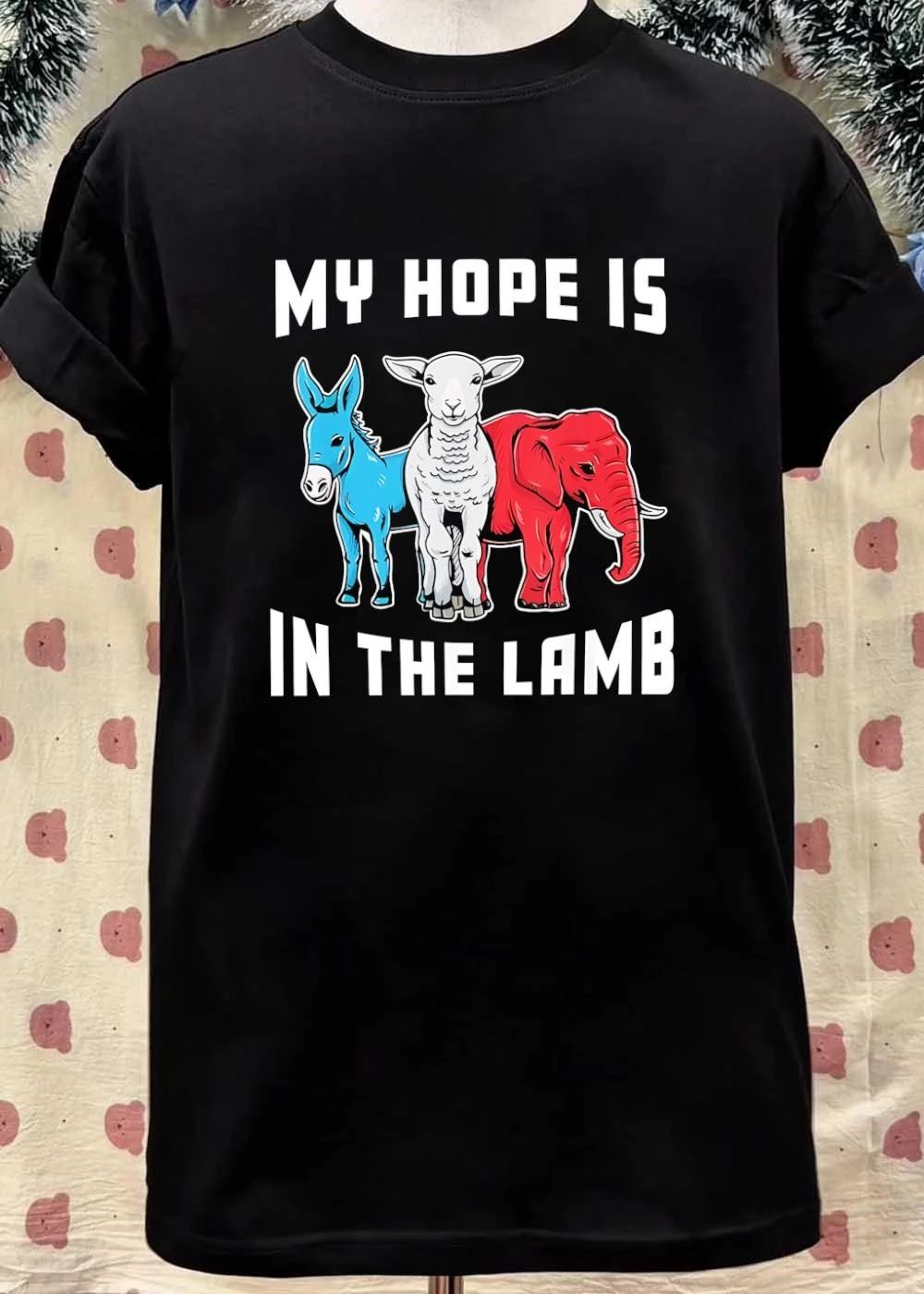 My Hope Is in the Lamb Christian Political Faith Donkey Elephant 2026 shirt