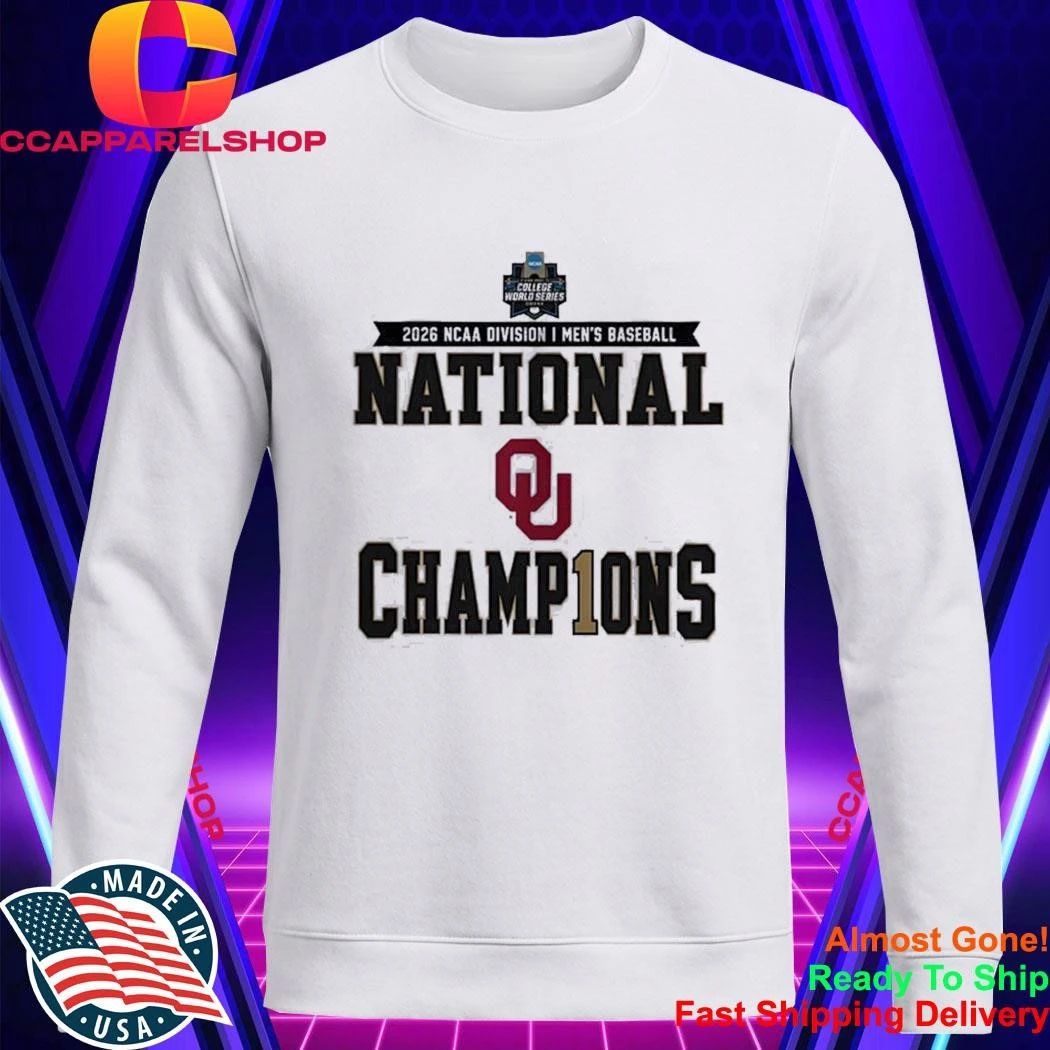 Oklahoma Sooners 2026 NCAA division I men’s baseball national champions college world series omaha Shirt