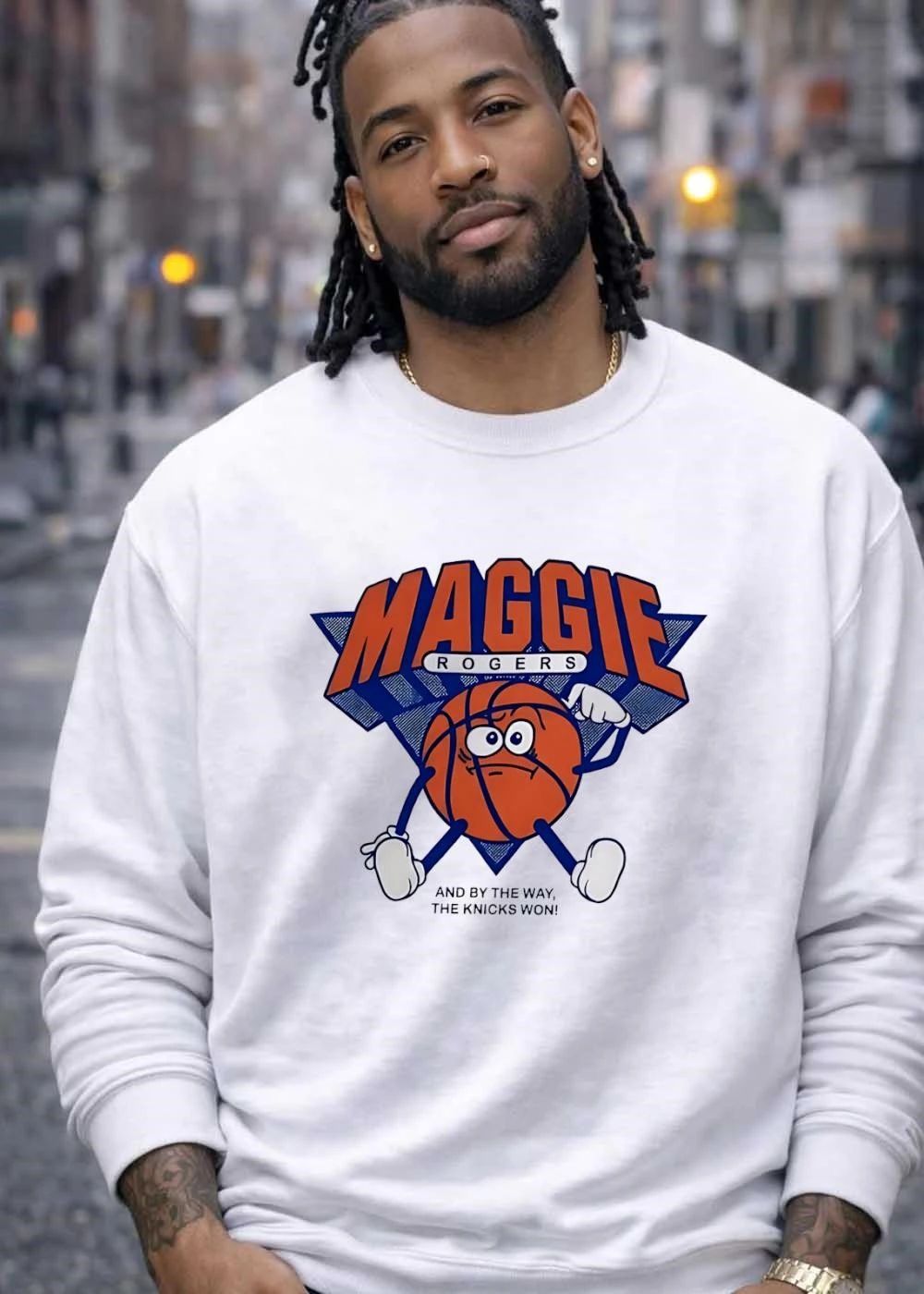 Maggie Rogers and by the Way the Knicks Won Basketball Team T-Shirt