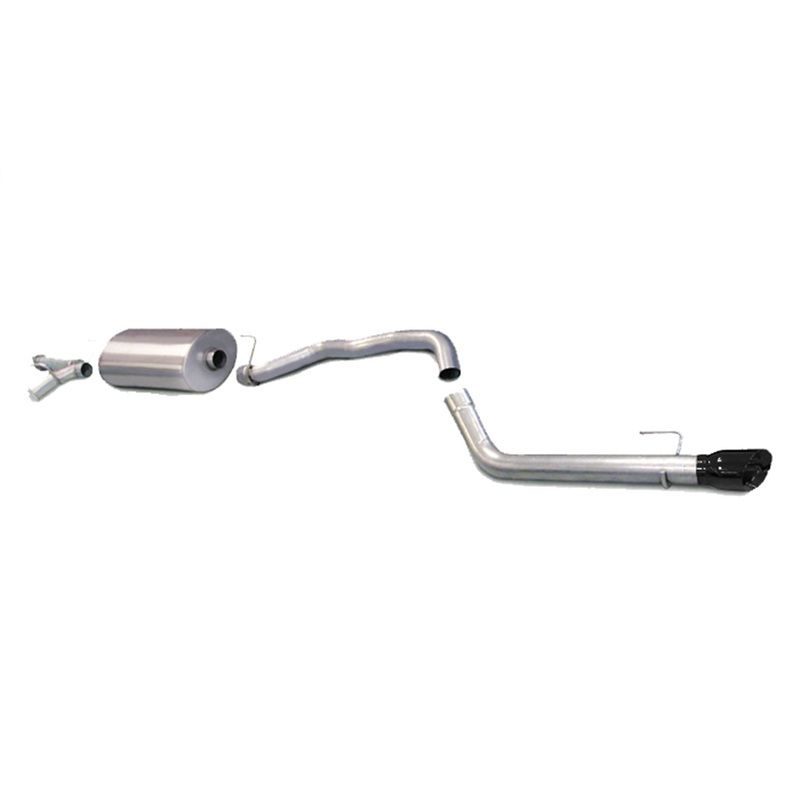 3in Cat-Back Single Rear Exit w/ 4in Black PVD Tip 2008-2017 Toyota Sequoia
