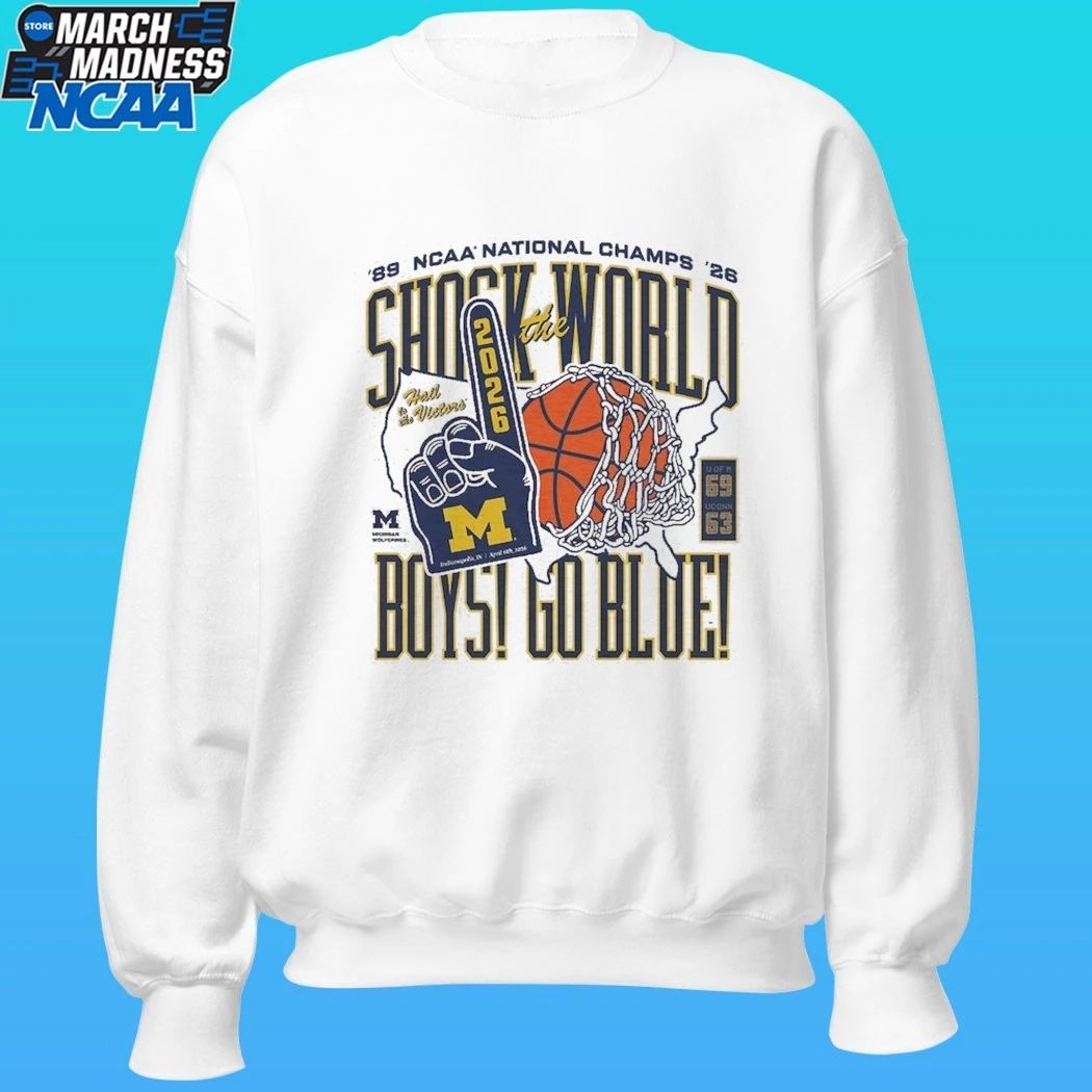Michigan Wolverines Homefield Two-time Ncaa Men’s Basketball National Champions Shock The World Shirt