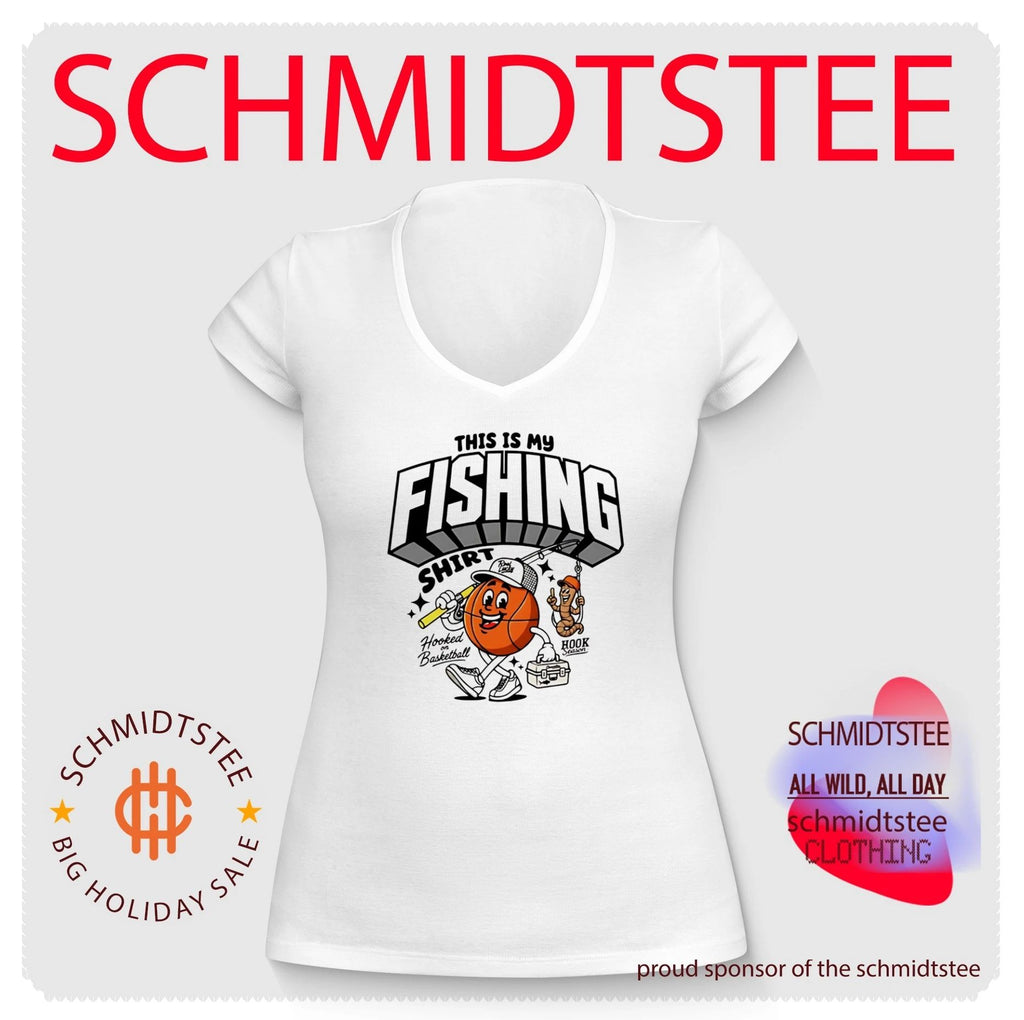This is my fishing hooked on basketball shirt