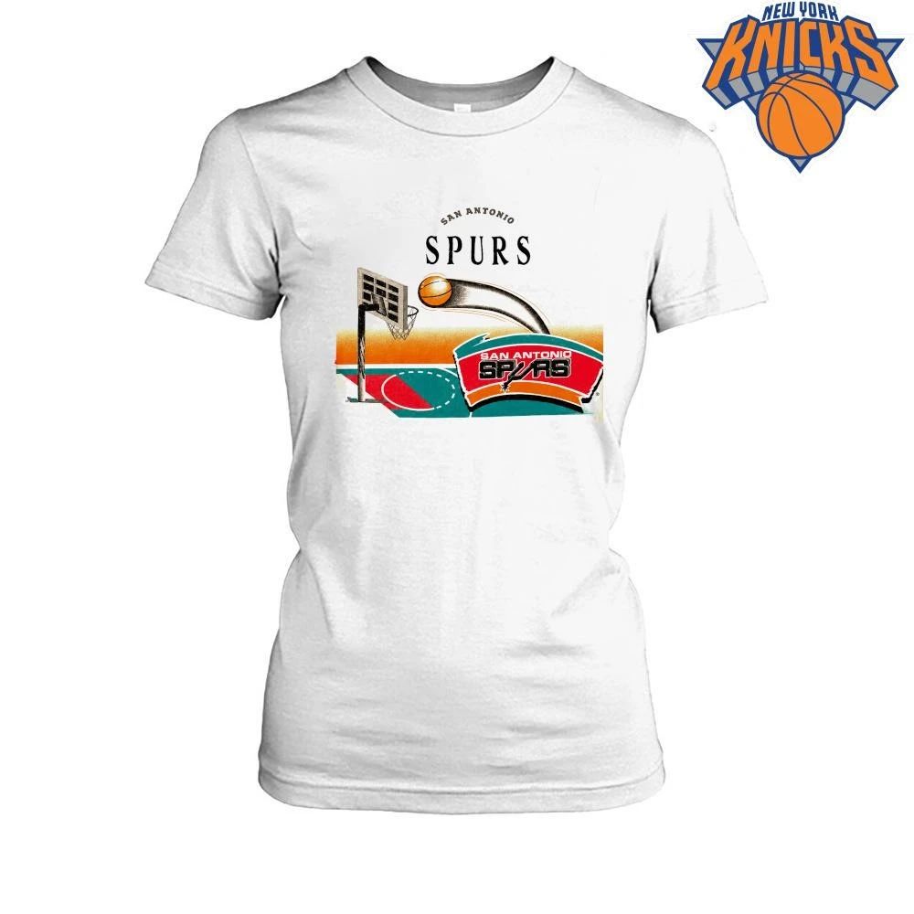 San Antonio Spurs Vintage 90s Retro Style Basketball Court Net Graphic NBA Finals 2026 Shirt