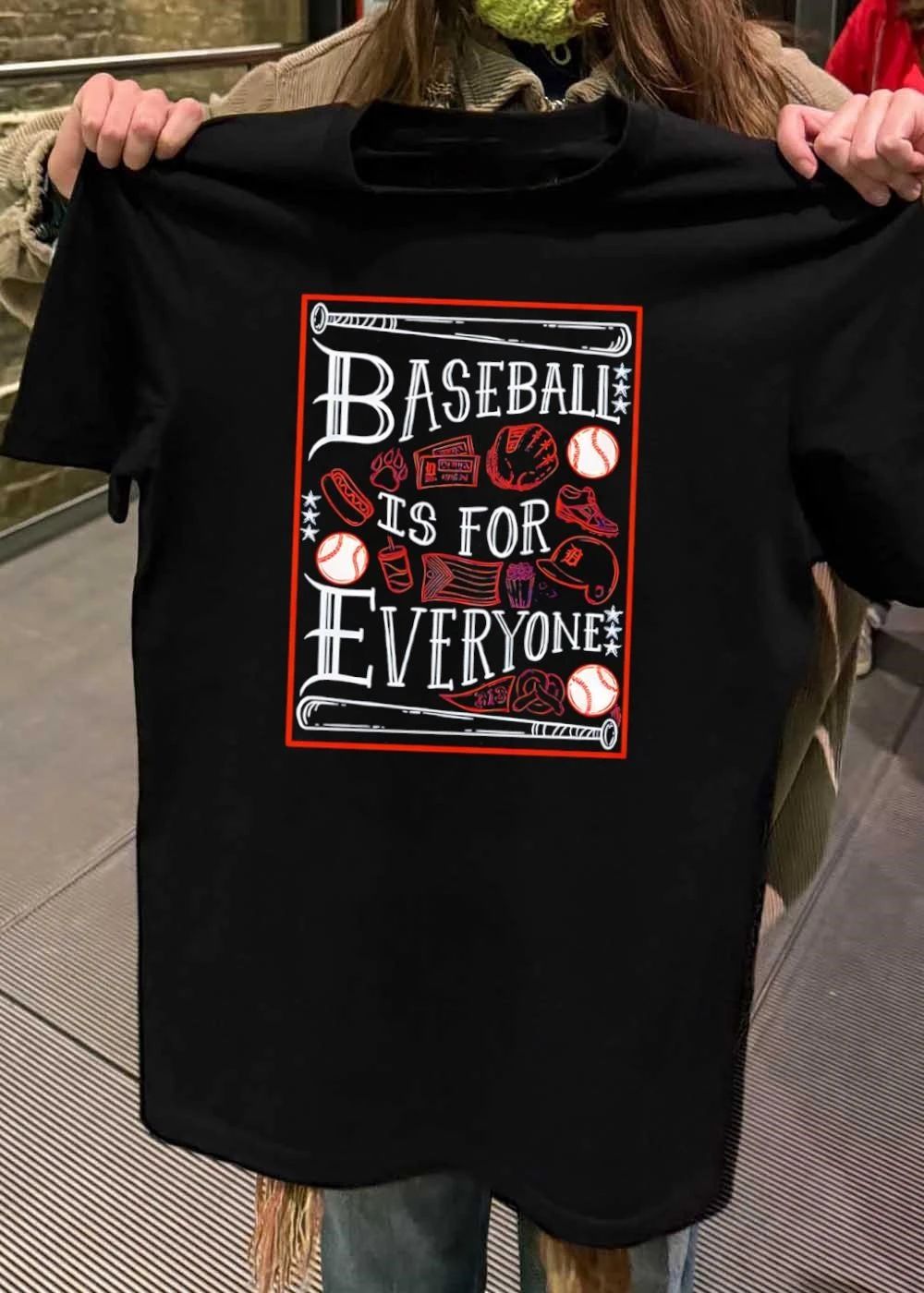 Detroit Tigers Baseball Is for Everyone 313 Fan T-Shirt