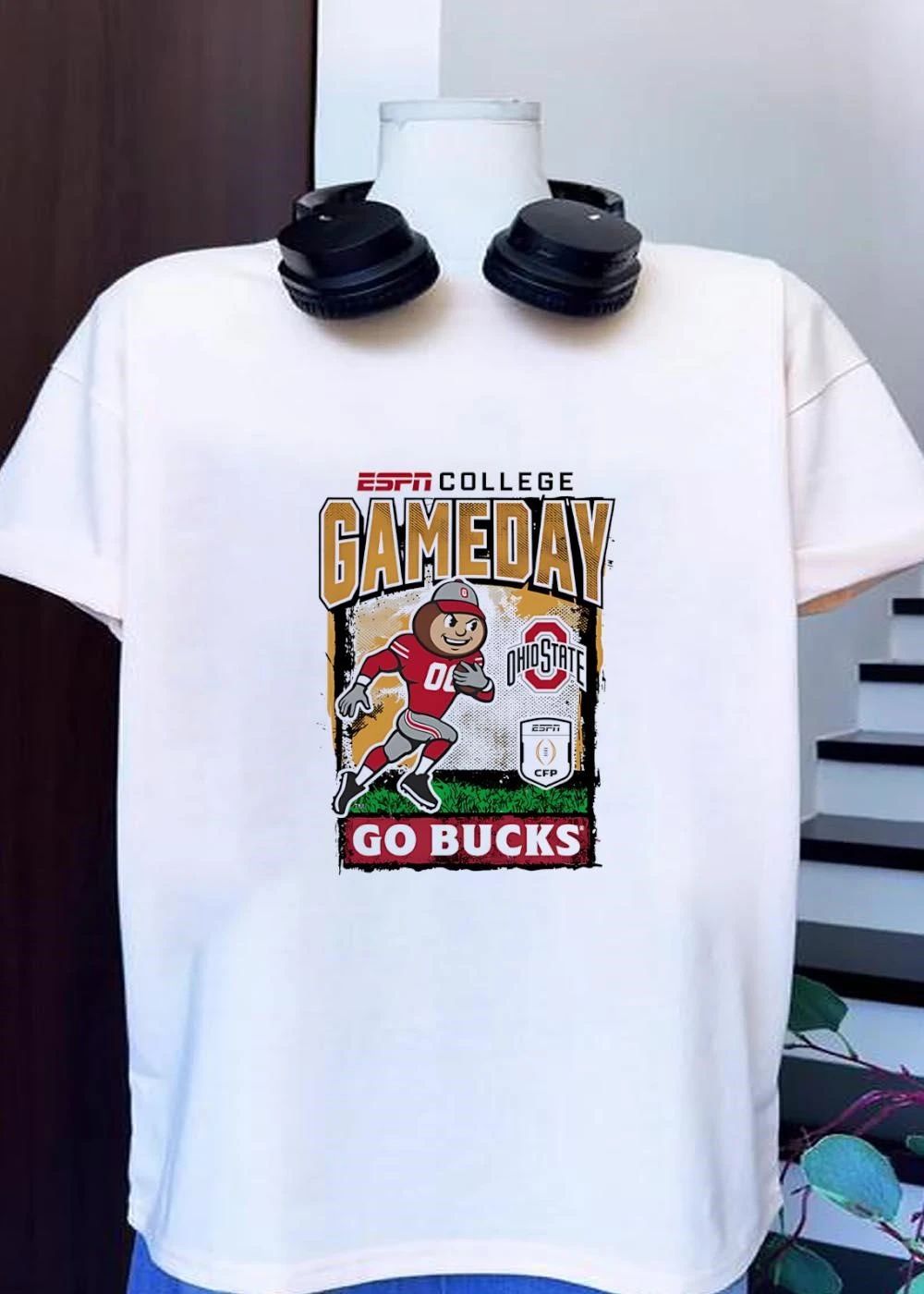 ESPN College Gameday Ohio State Brutus Buckeye Football T-Shirt
