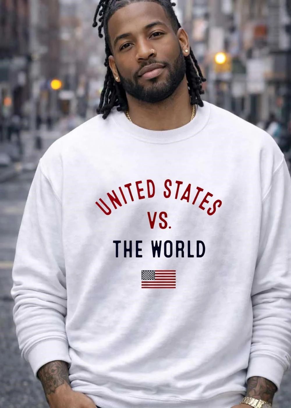 United States Vs The World Flag shirt