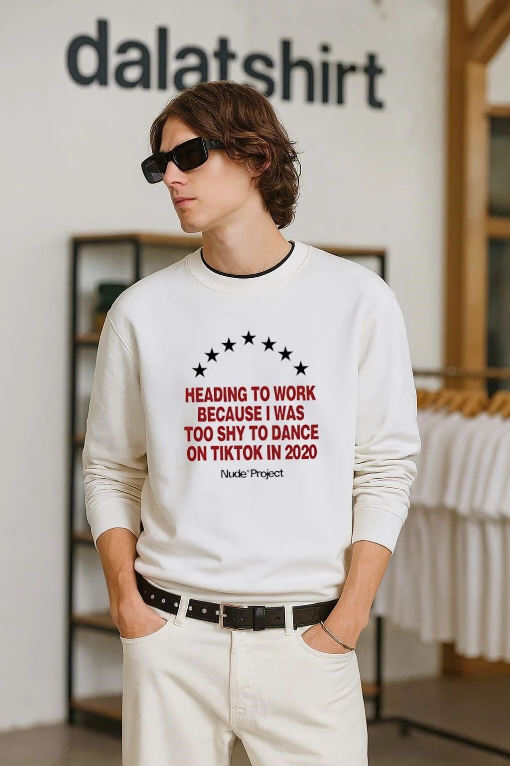 Heading to work because I was too shy to dance on tiktok in 2020 shirt