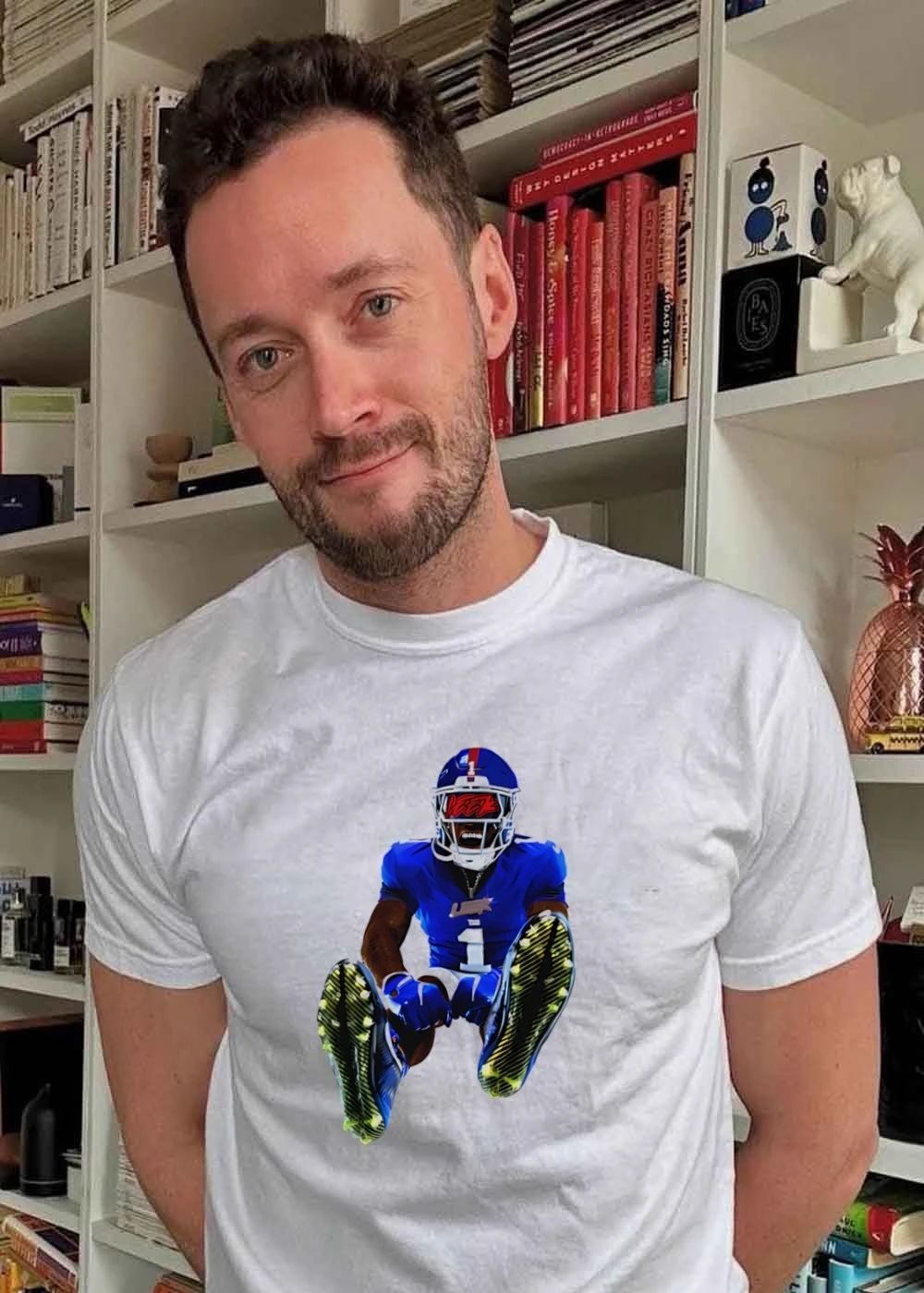 Malik Nabers Leek New York Giants T-Shirt