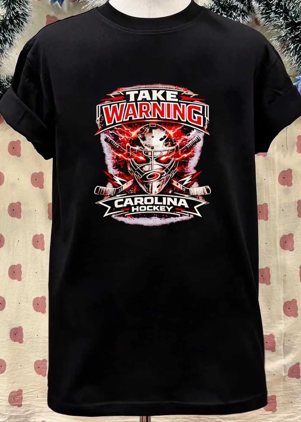 Carolina Hurricanes Hockey Fan Apparel Take Warning Carolina Hockey T-Shirt