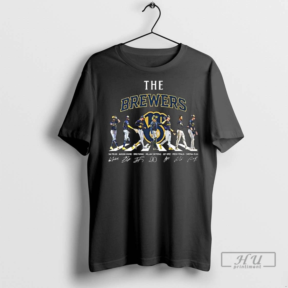 Officials The Milwaukee Brewers Abbey Road Signatures 2025 Long Sleve T Shirt