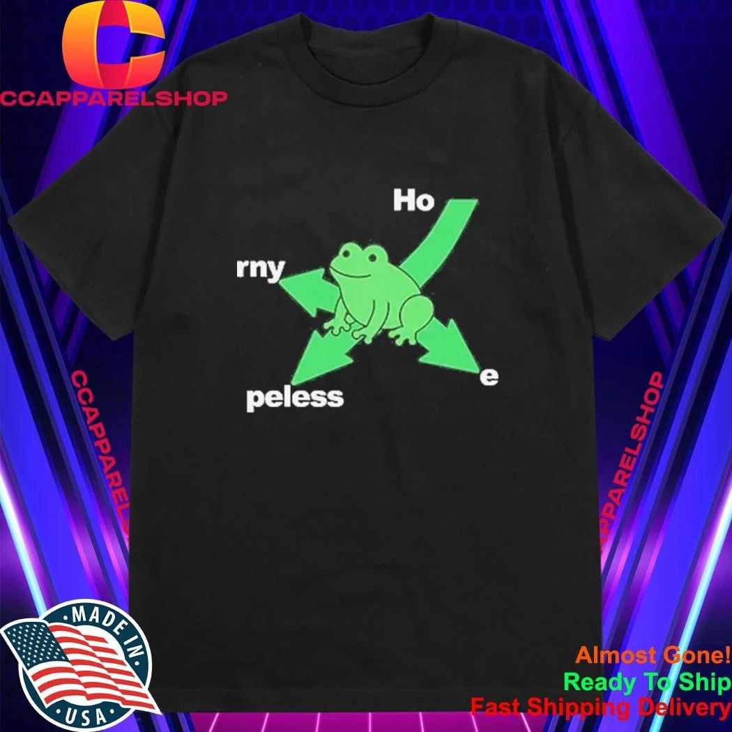 Ho rny Peless Frog In Distress Funny Shirt