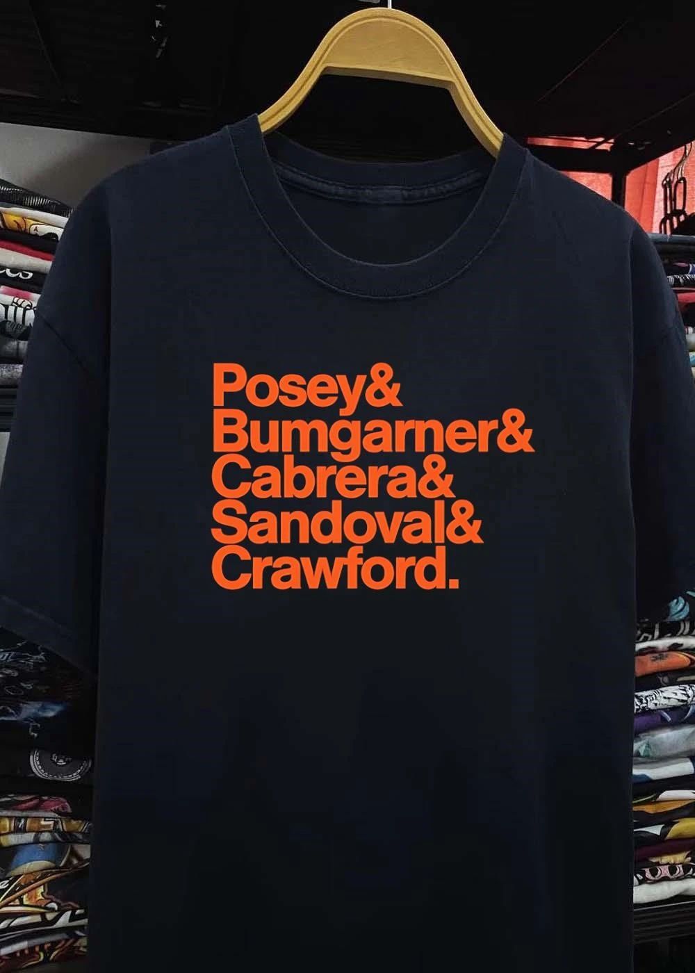 SF Giants Posey Bumgarner Cabrera Sandoval Crawford San Francisco Shirt