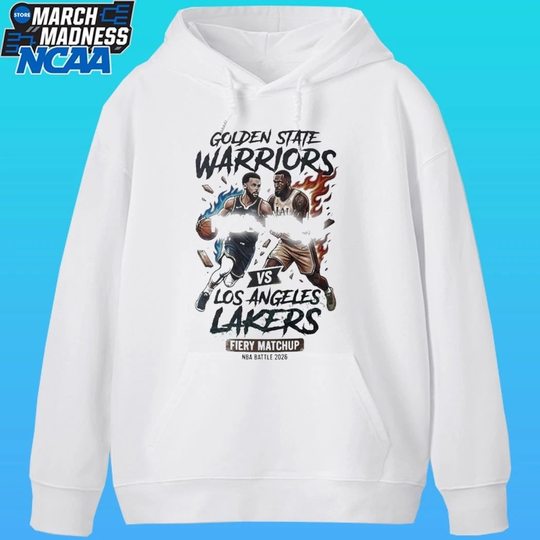 Golden State Warriors Vs Los Angeles Lakers Fiery Matchup Nba Battle 2026 Shirt