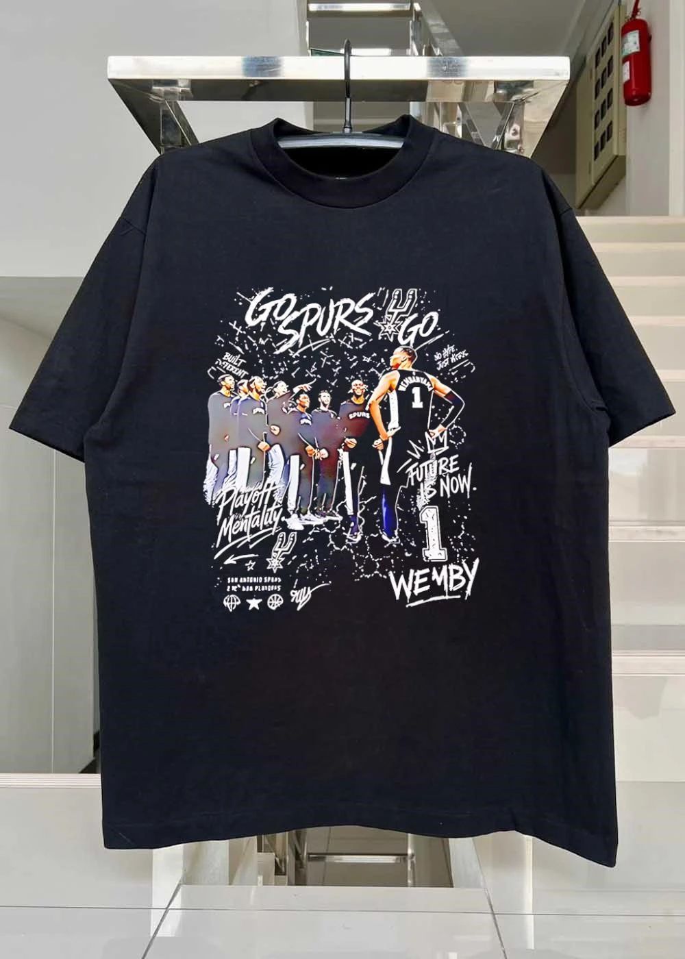 Built Different No Hype Just Work Future Is Now Wembanyama Wemby Spurs T-Shirt