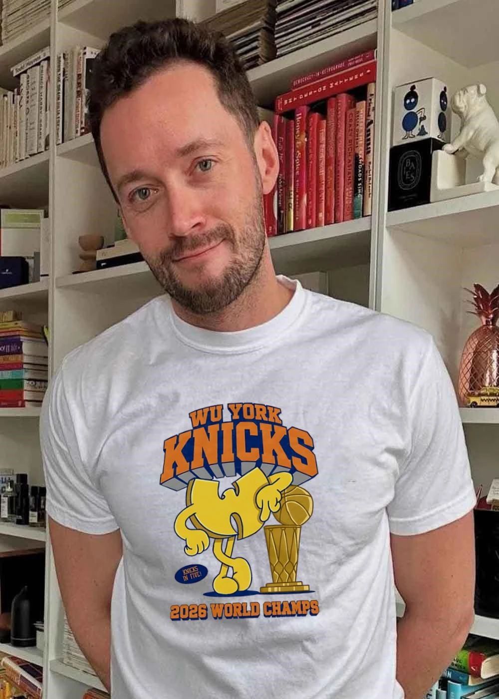 Wu York Knicks In Five 2026 World Champs Mascot Basketball Shirt