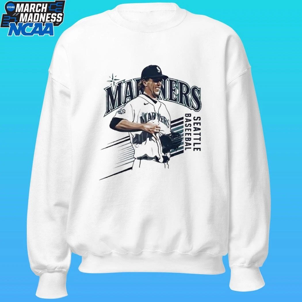 Mariners Logan Gilbert Baseball Pitcher Catches Ball In Shirt
