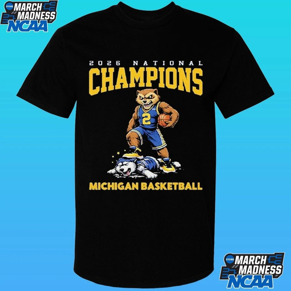 Michigan Wolverines Defeat Uconn Huskies Basketball 2026 National Champions Shirt