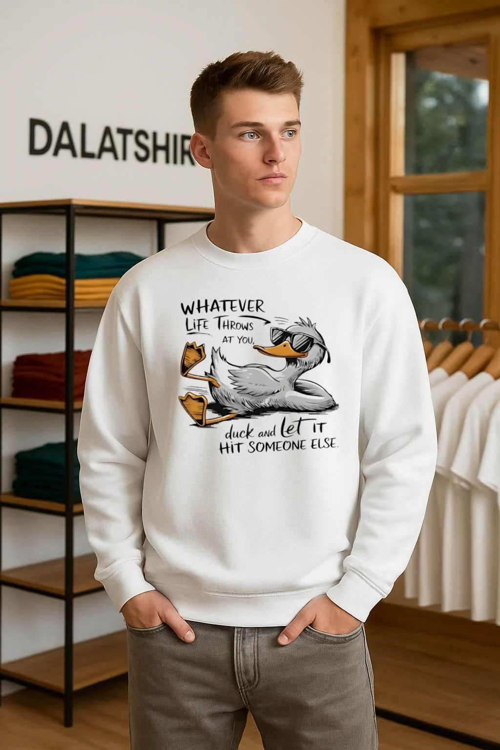 Whatever life throws at you duck and let it hit someone else shirt