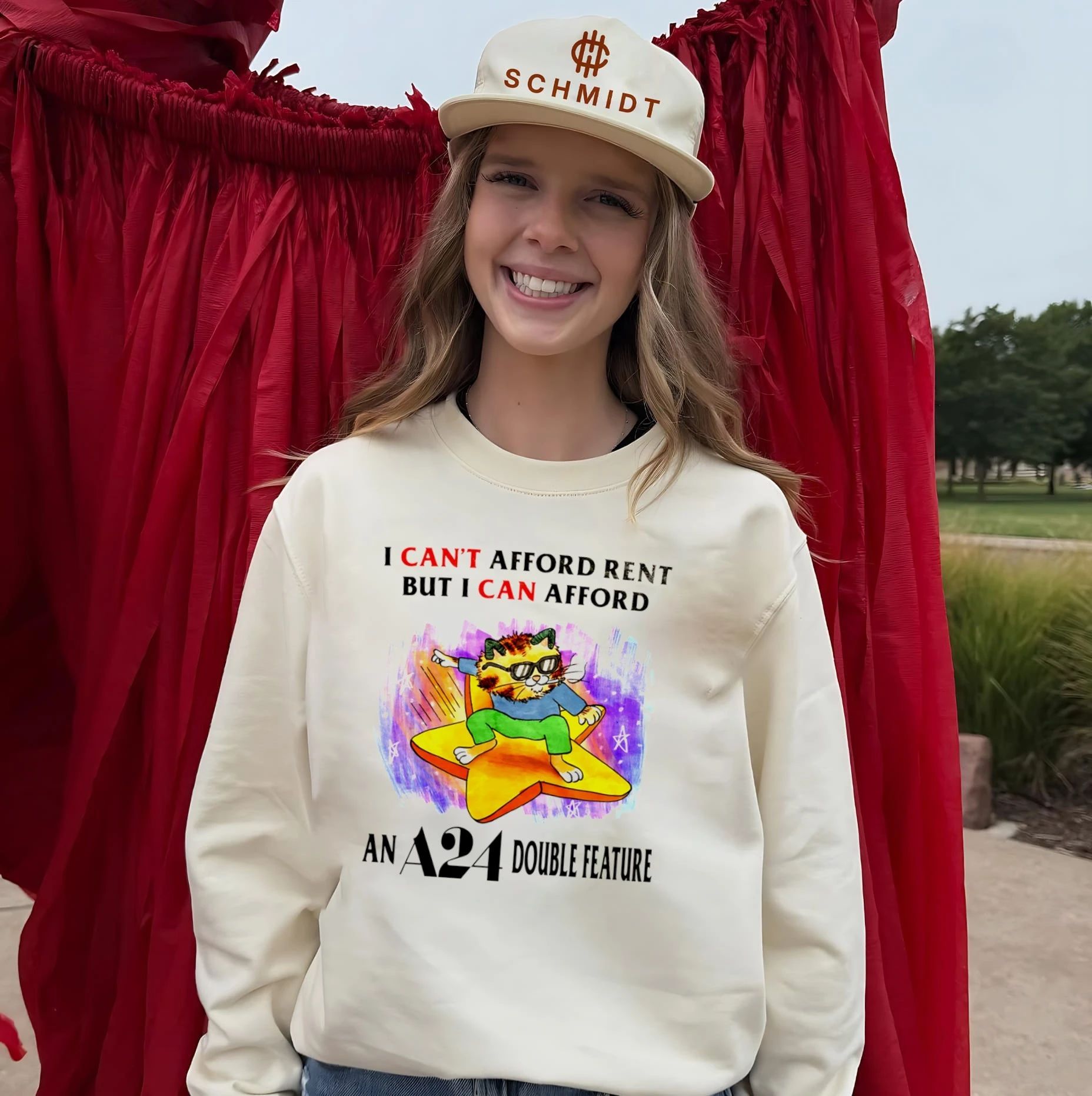 I can’t afford rent but I can afford an A24 double feature shirt
