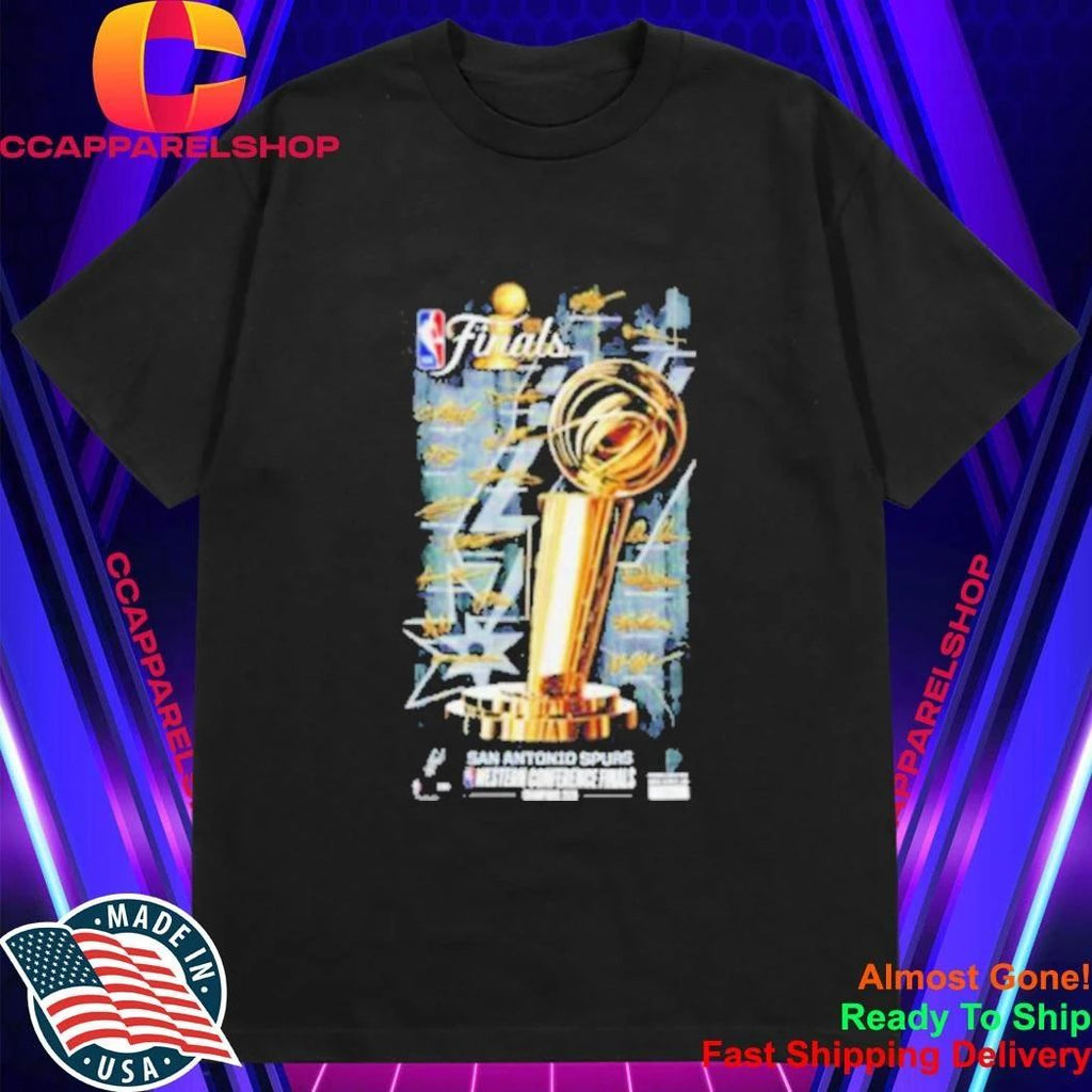 San Antonio Spurs 2026 Nba Western Conference Champions Player Signature Shirt