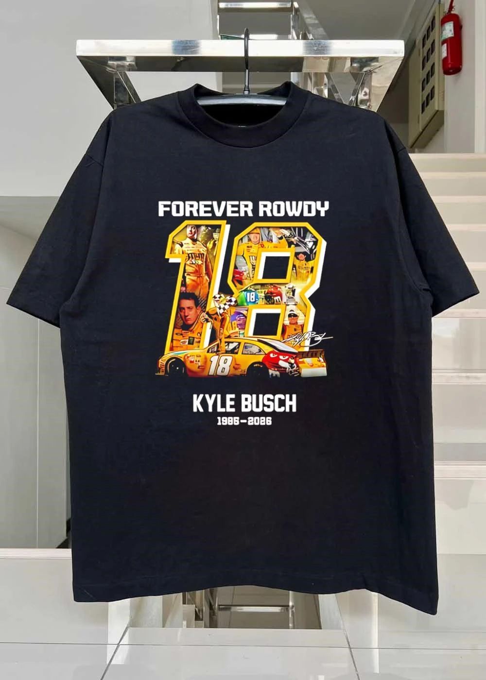 Kyle Busch Forever Rowdy #18 NASCAR M&M’s 2026 Tribute Shirt