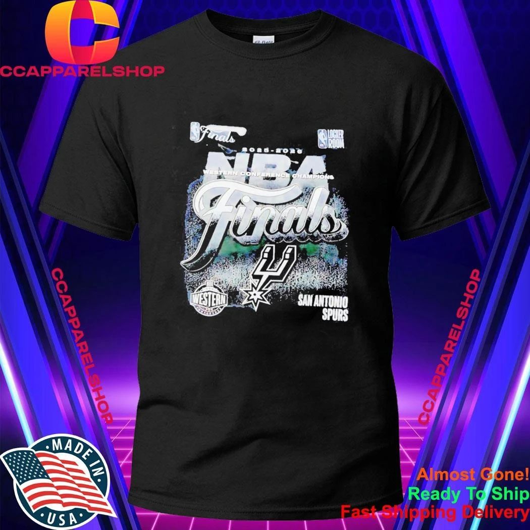 San Antonio Spurs NBA Western Conference Champions Finals 2025 2026 Locker Room Shirt
