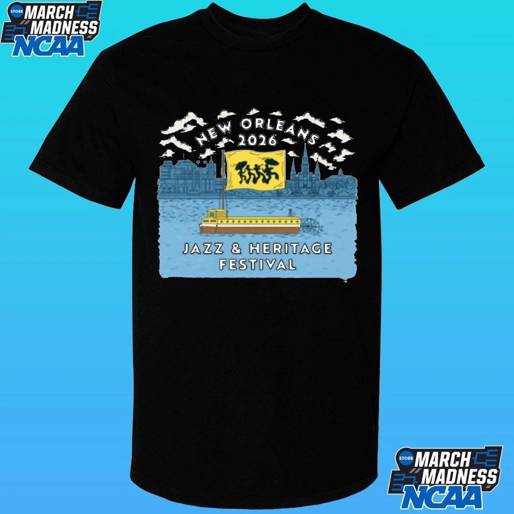 New Orleans Jazz And Heritage Festival Riverboat Blue 2026 Shirt