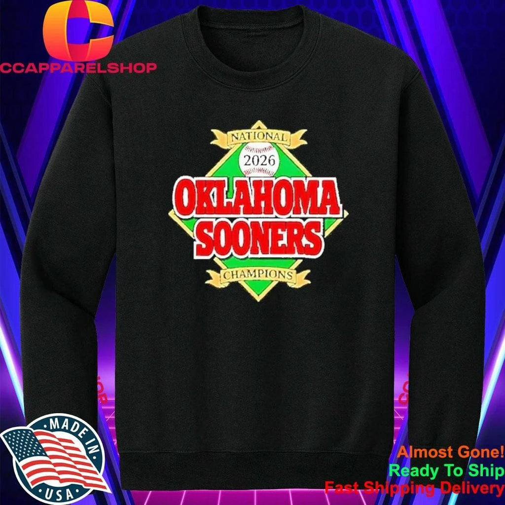 Oklahoma Sooners Baseball Mlb Champions 2026 National Diamond Shirt