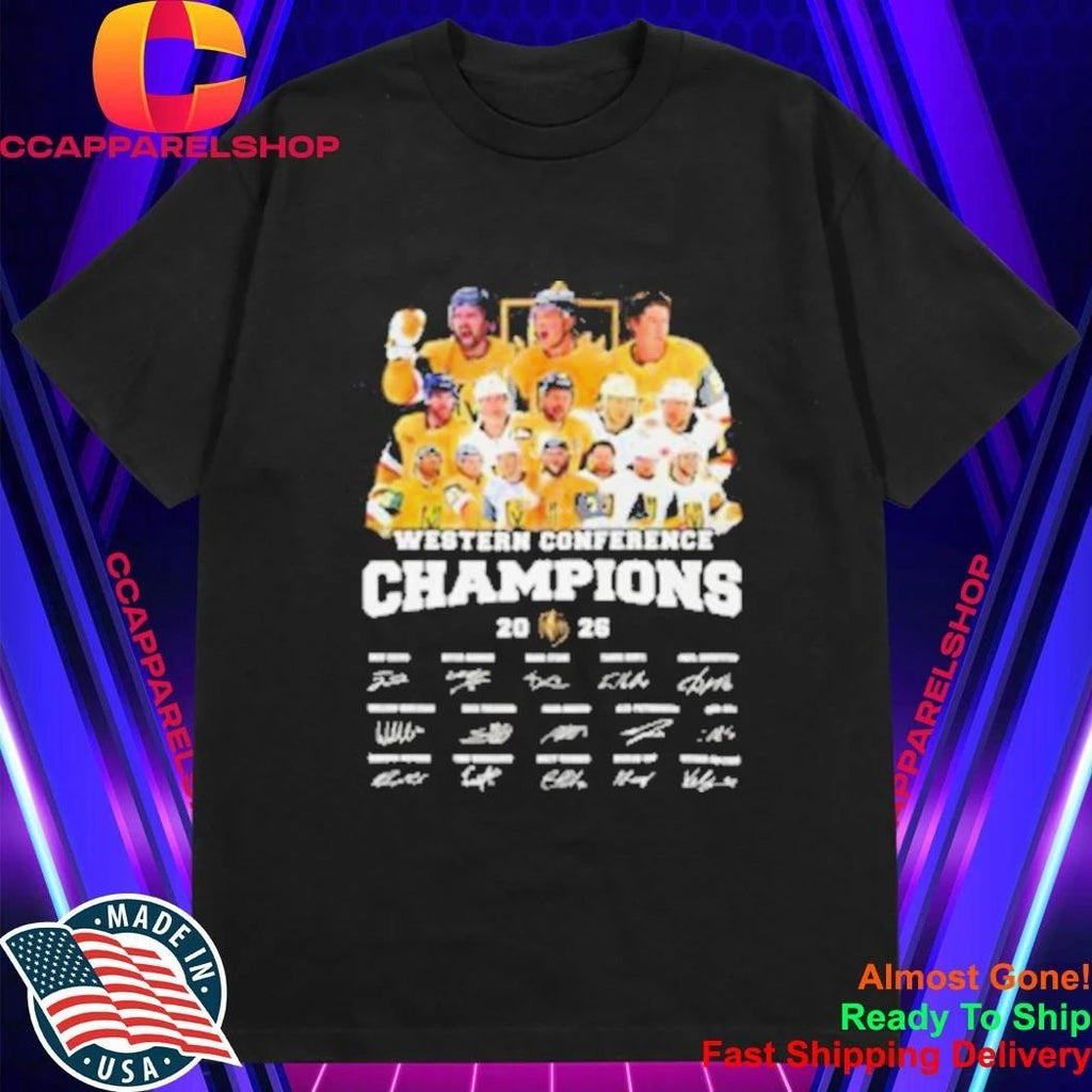 Vegas Golden Knights Players Western Conference Champions Shirt