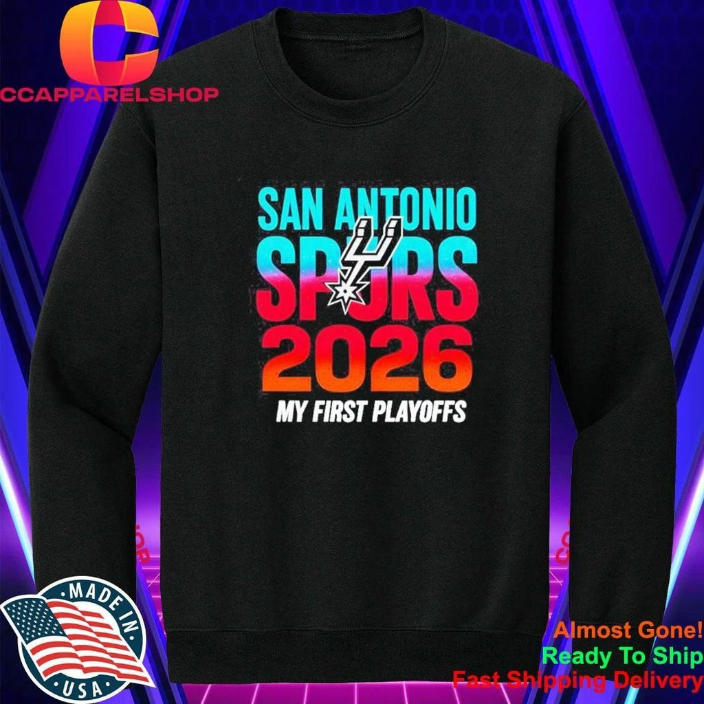 San Antonio Spurs Infant Item Of The Game 2026 Playoffs My First Playoffs Shirt