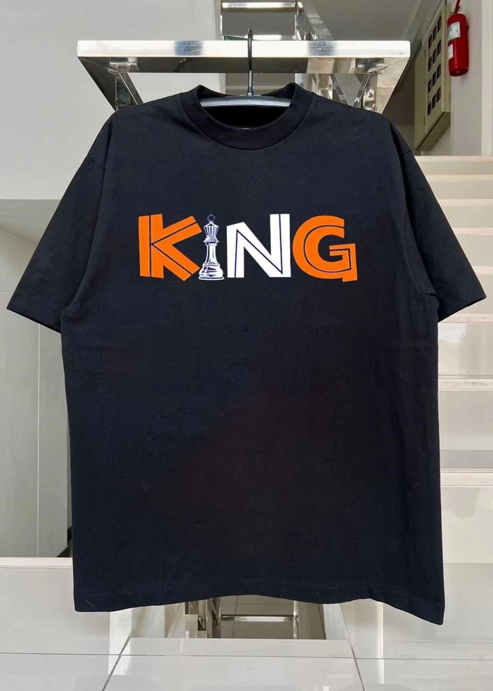 King Chess Piece Graphic Apparel T-Shirt