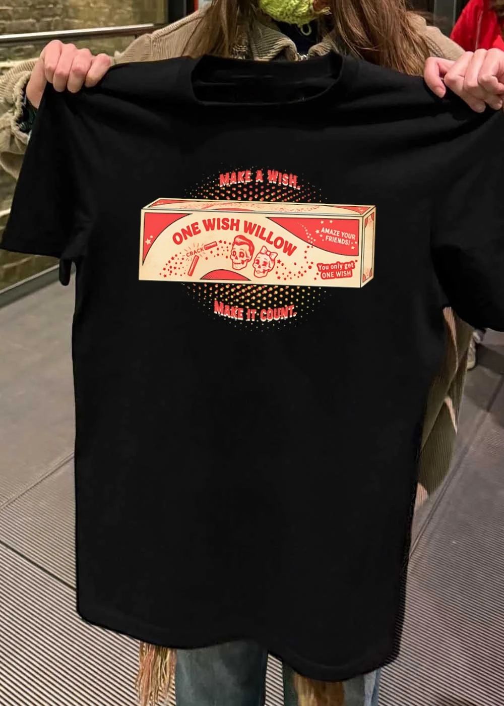 One Wish Willow skull crack fortune shirt