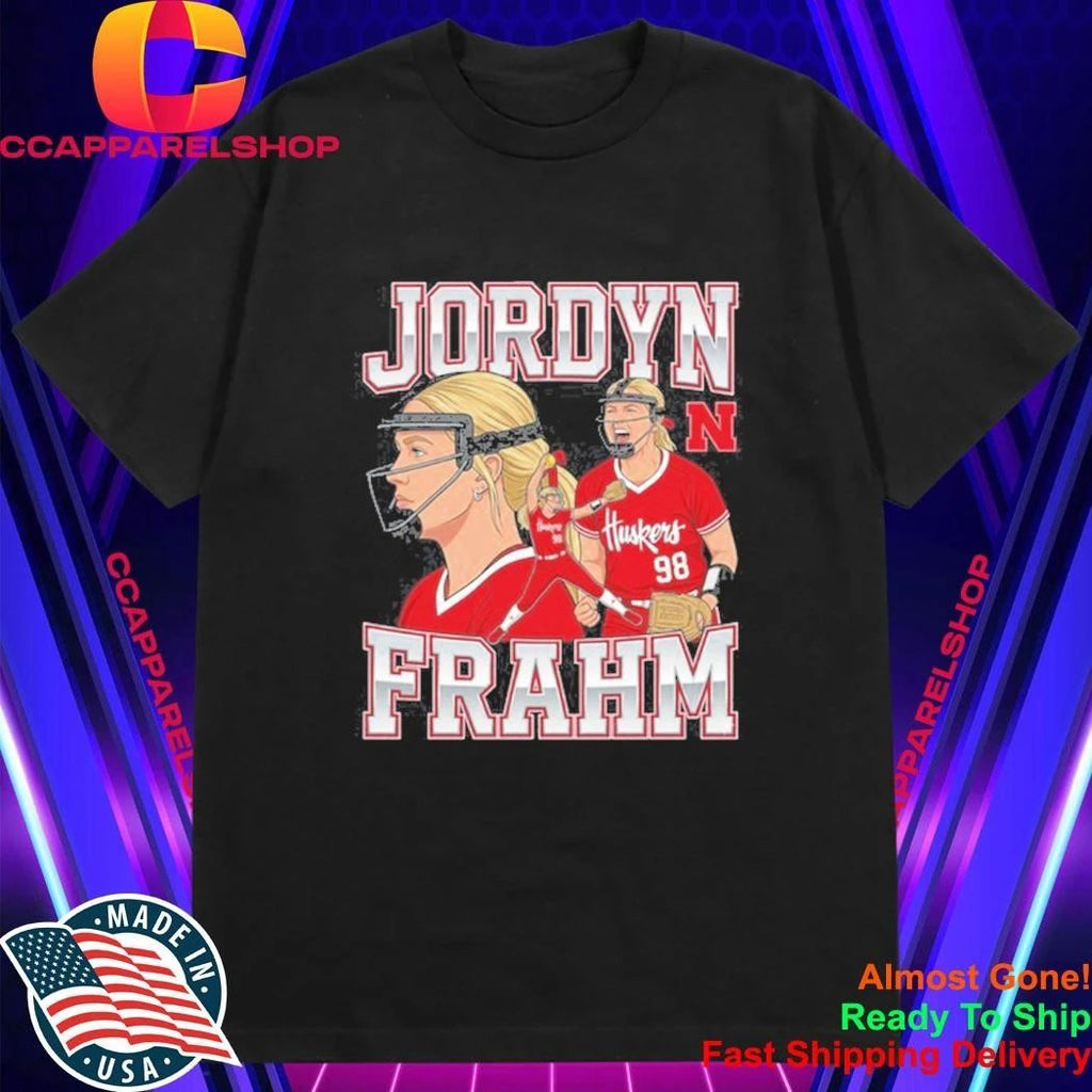 Jordyn Frahm Nebraska Cornhuskers Softball Collage Shirt