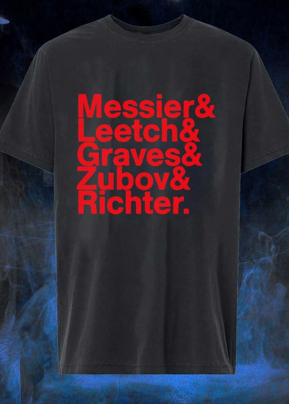 New York Rangers Heritage List Messier Leetch Graves Zubov Richter Team Shirt