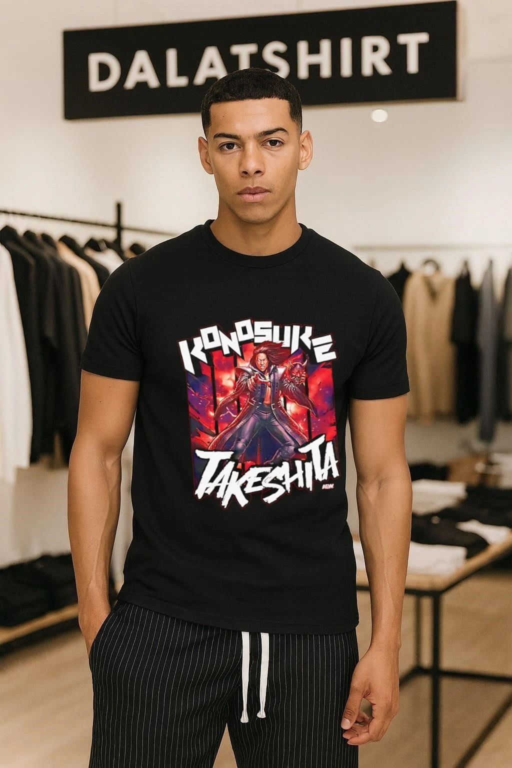 Konosuke Takeshita AEW All Elite Wrestling Graphic shirt