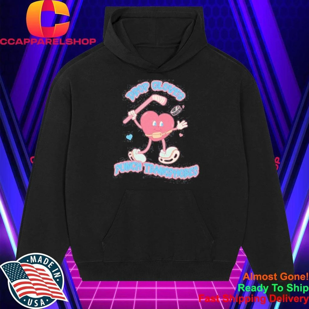 Drop Gloves Punch Transphobes hockey trans rights Shirt