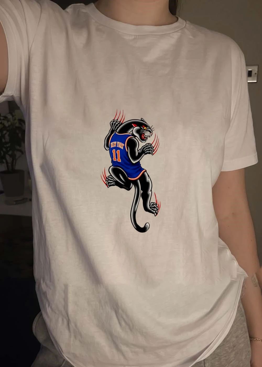 New York 11 Panther Clawing Back Sports Shirt
