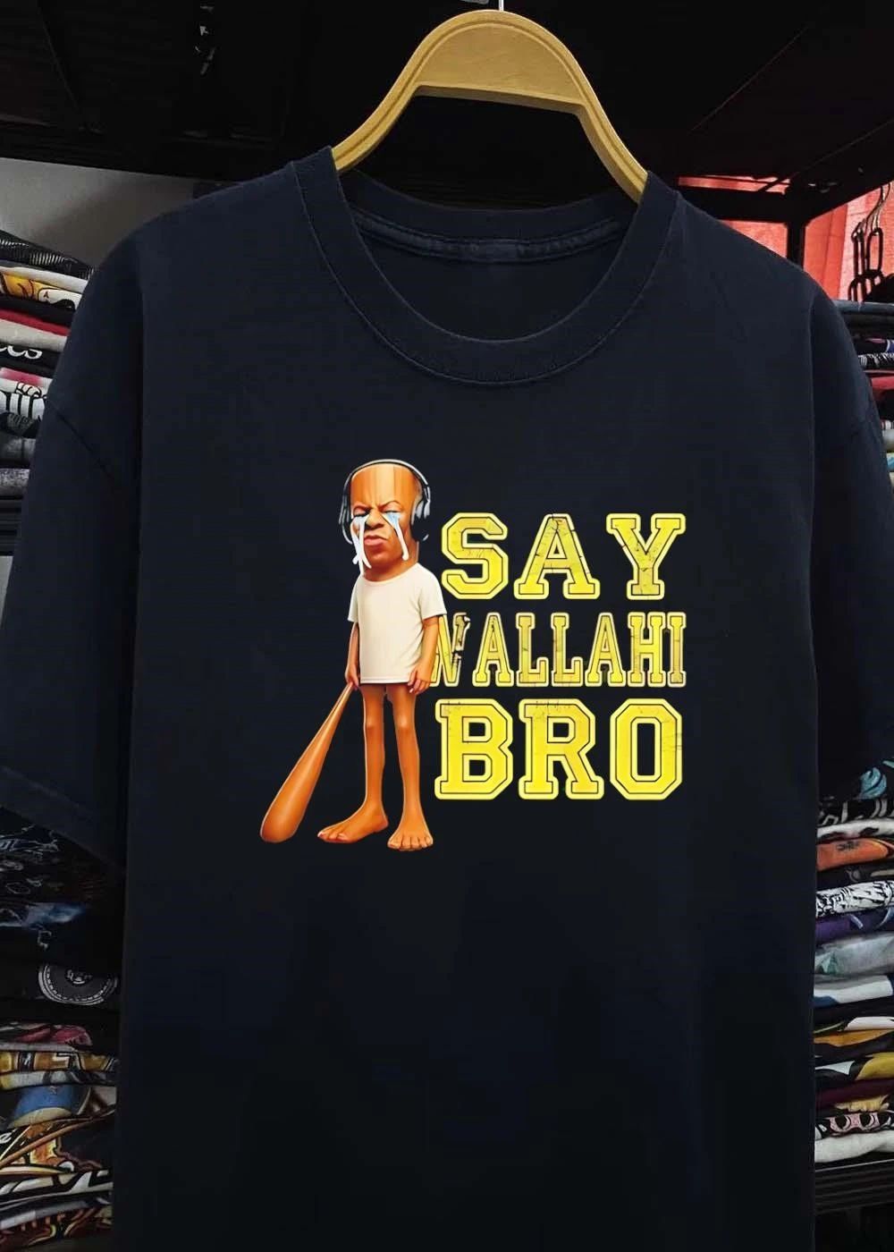 Tyler The Creator Crying Say Wallahi Bro Baseball Bat shirt